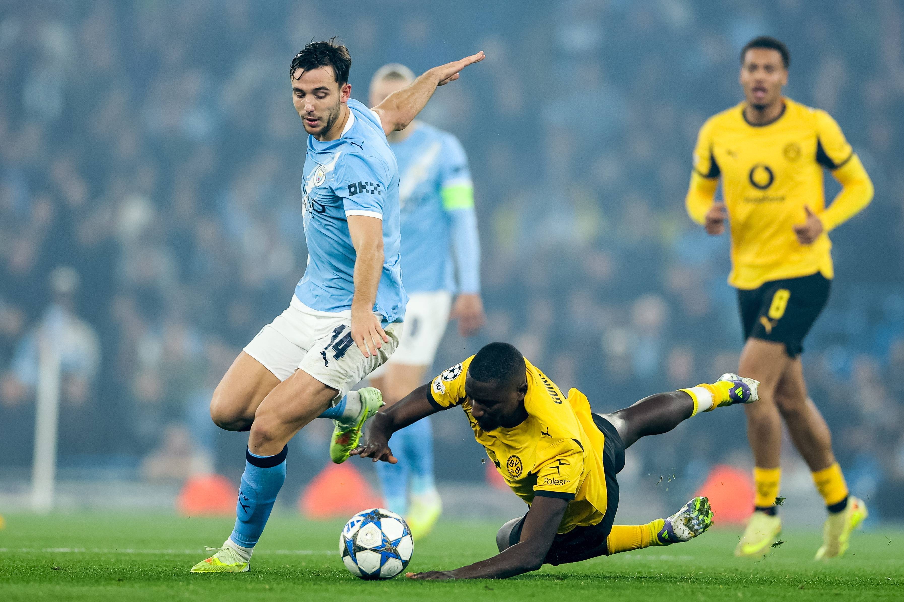 （外代二线）足球——欧冠联赛：曼城胜多特蒙德